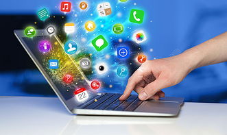 探索商务与科技的视觉语言 免费笔记本电脑与图标资源推荐